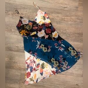 Guess Floral Spaghetti Strap Dress